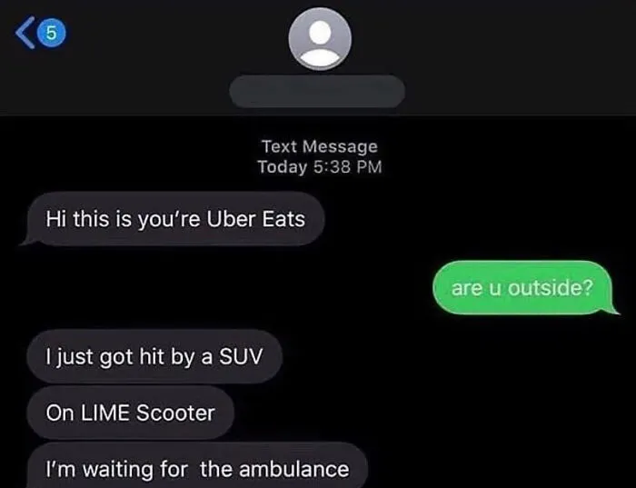 35 Texts From Food Delivery Workers That Might Make You Laugh