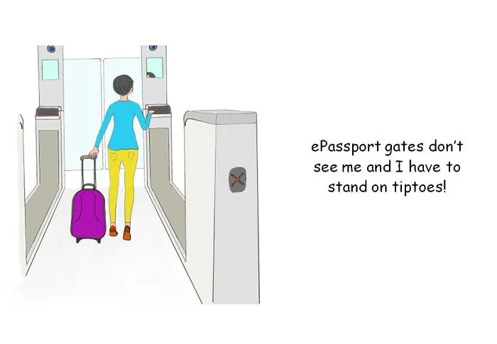 My 19 Illustrations Show What It's Like To Be A Short Person