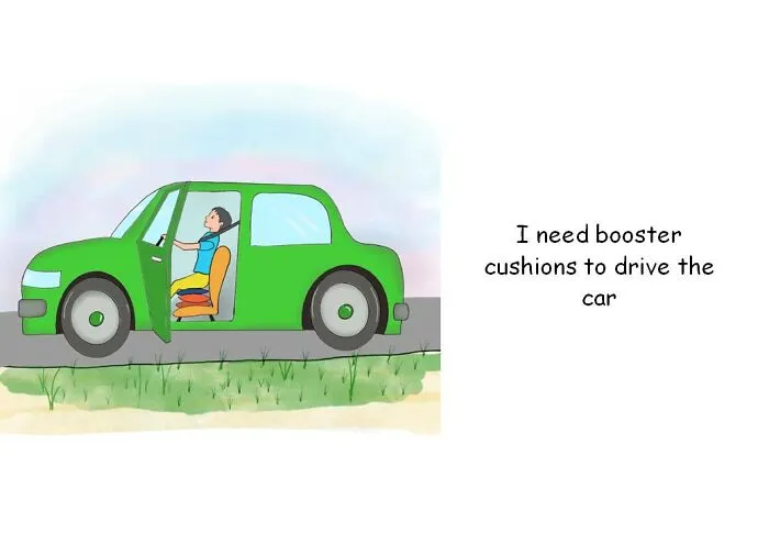 My 19 Illustrations Show What It's Like To Be A Short Person