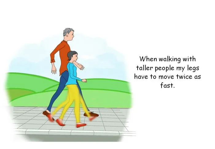 My 19 Illustrations Show What It's Like To Be A Short Person