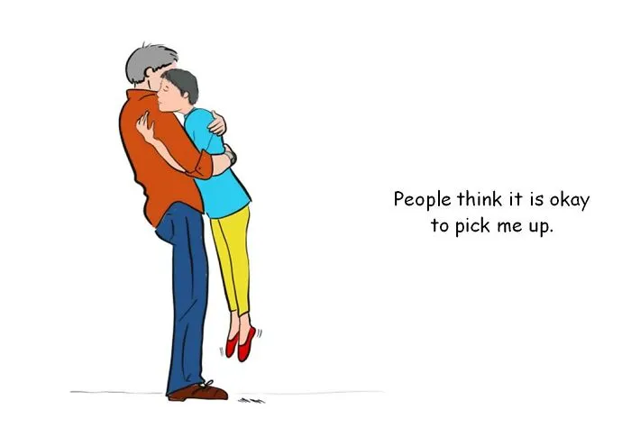 My 19 Illustrations Show What It's Like To Be A Short Person
