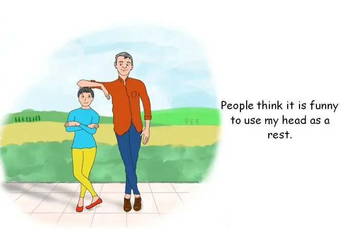 My 19 Illustrations Show What It's Like To Be A Short Person