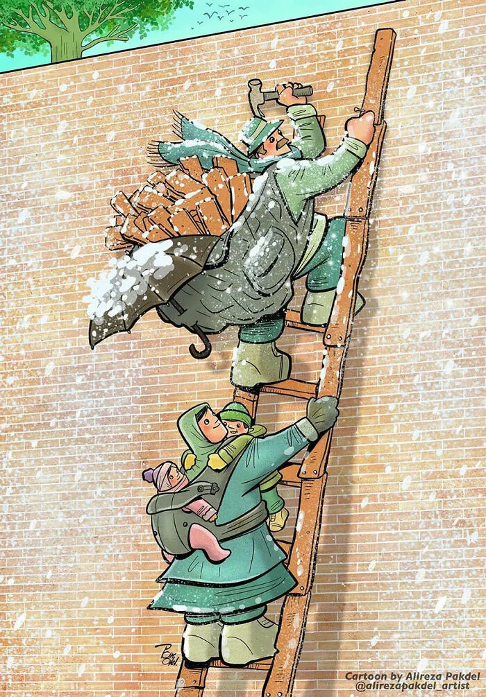 Este artista muestra los problemas de la sociedad moderna, y aquí tienes 30 nuevas ilustraciones suyas
