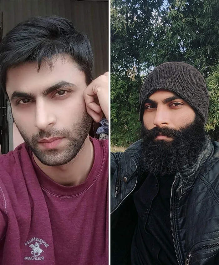 Mi barba de un año. ¿Qué os parece amigos?