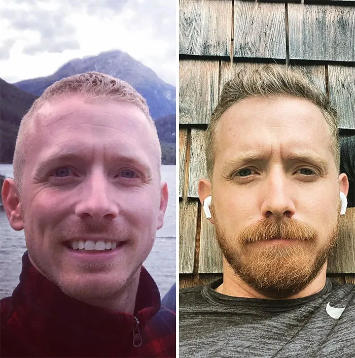 Reto sin barba y con barba aceptado
