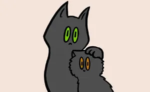 I Began Drawing Illustrations Of My Two Lovely Cats After I Got A Second Cat, Here's How It Went (21 Pics)