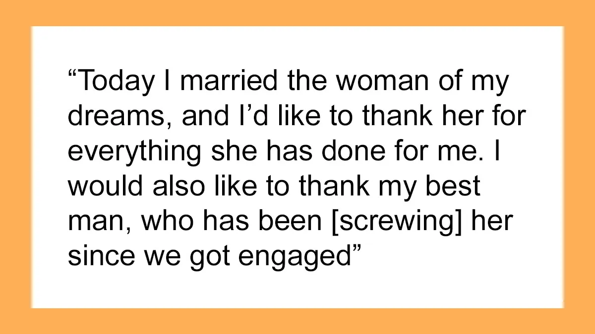 30 People Who Did Not Have A Good Time At A Wedding Because Of A Horrible Speech