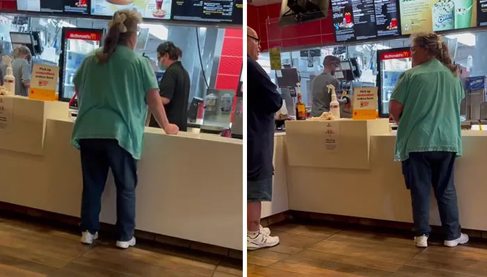 "Estoy harto de gente como tú": Este hombre no puede quedarse a un lado al escuchar a una Karen insultando a los empleados de McDonald's