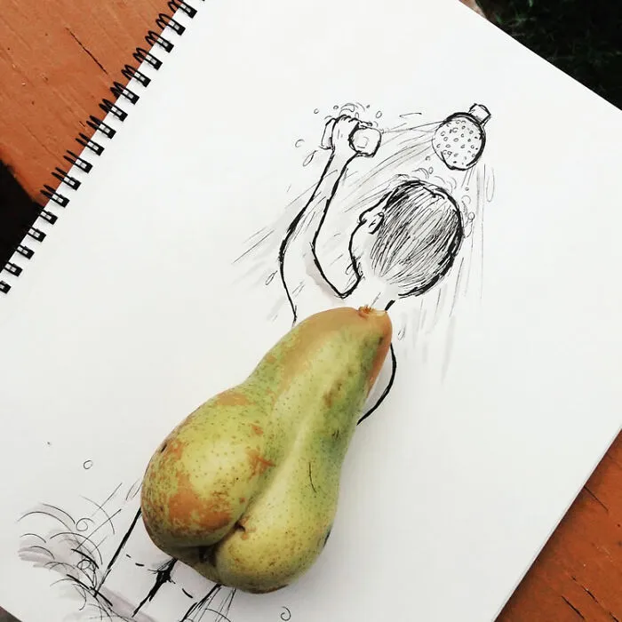 Life in a Notebook: This Prague-Based Artist Draws Interactive Illustrations Using Everyday Objects (70 New Pics)