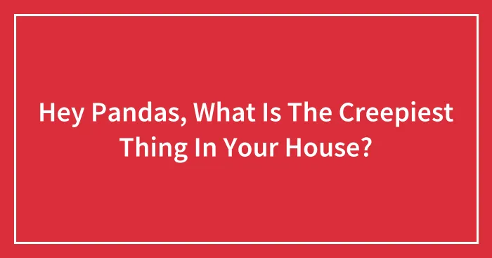 Hey Pandas, What Is The Creepiest Thing In Your House?
