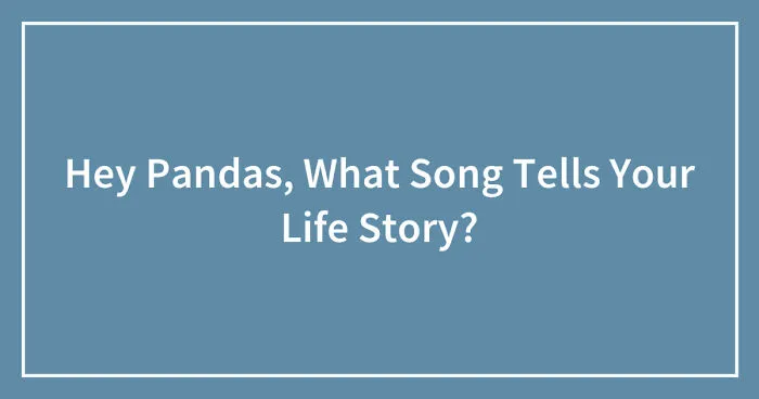 Hey Pandas, What Song Tells Your Life Story? (Closed)