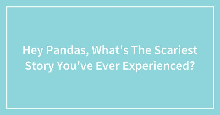 Hey Pandas, What's The Scariest Story You've Ever Experienced? (Closed)