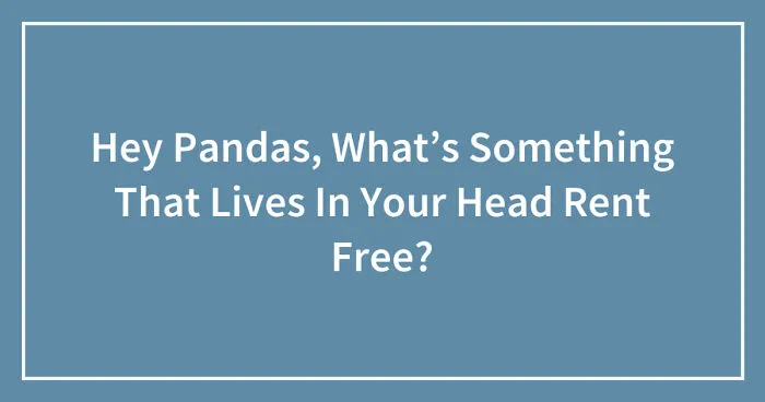 Hey Pandas, What’s Something That Lives In Your Head Rent Free? (Closed)