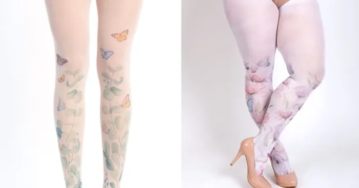 I Designed These Floral Tights And They Look As If You Are Wearing The Meadow On Your Legs (25 Pics)