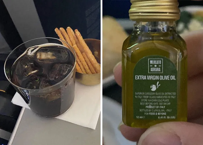 "Fancy Stuff Be Wasted On Rich People": Man Got To Fly First-Class For The First Time Ever, Shares What "The Other Side" Looks Like In This Joyful Thread