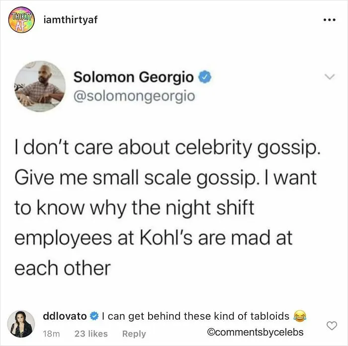 40 Of The Best Comments That Celebrities Have Ever Posted, As Shared On This Instagram Account