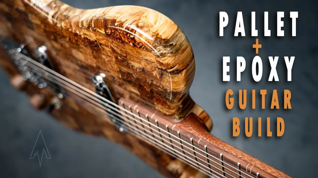 I Made A Guitar Out Of Pallet And Epoxy Resin