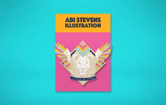 Pansexual Pride Enamel Pin Mock-Up