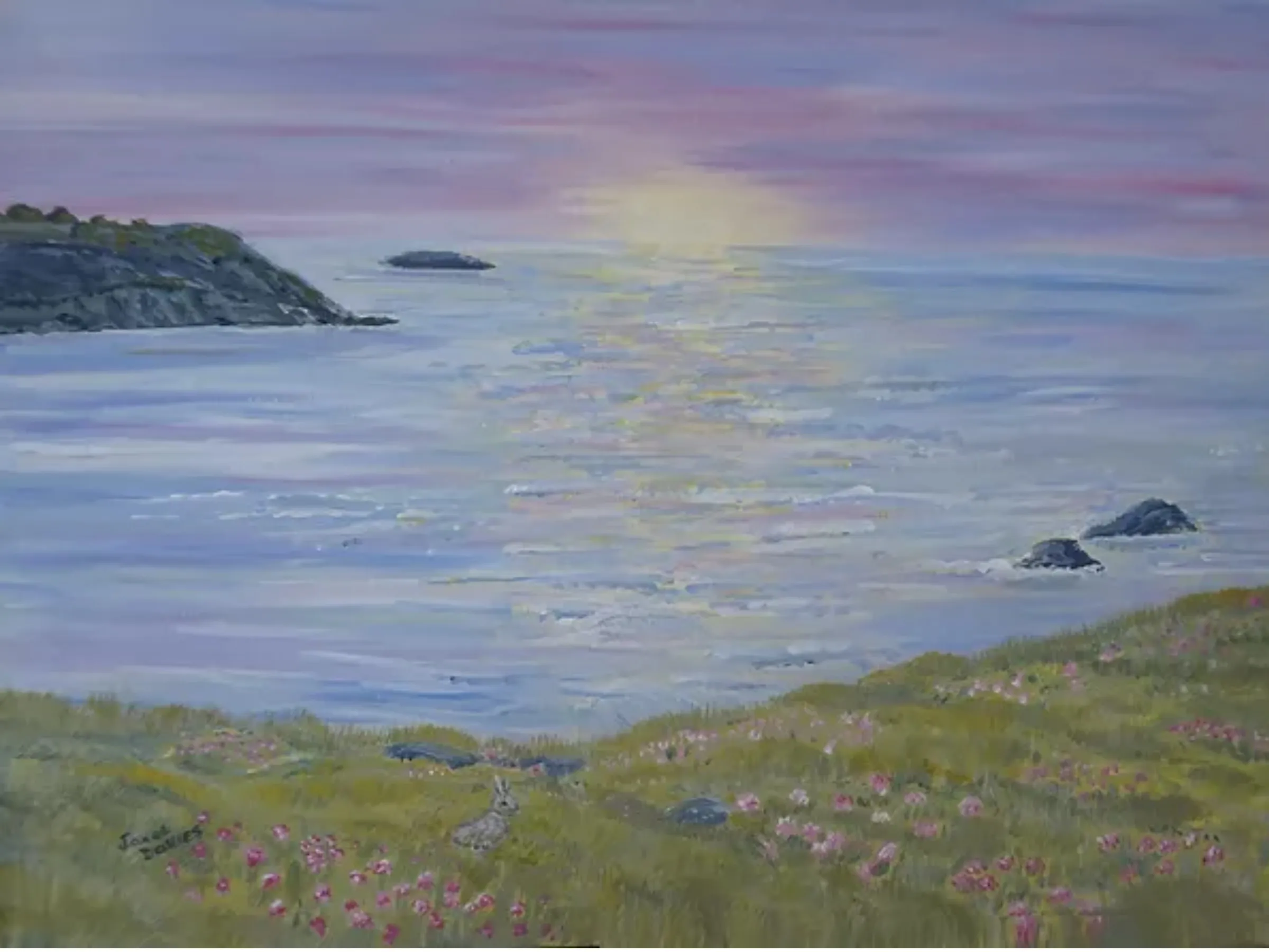 Sunrise Seascape, With Painting Tips For Beginners