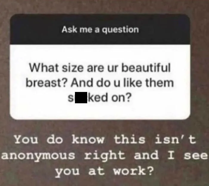 Instagram Questions Aren't Anonymous