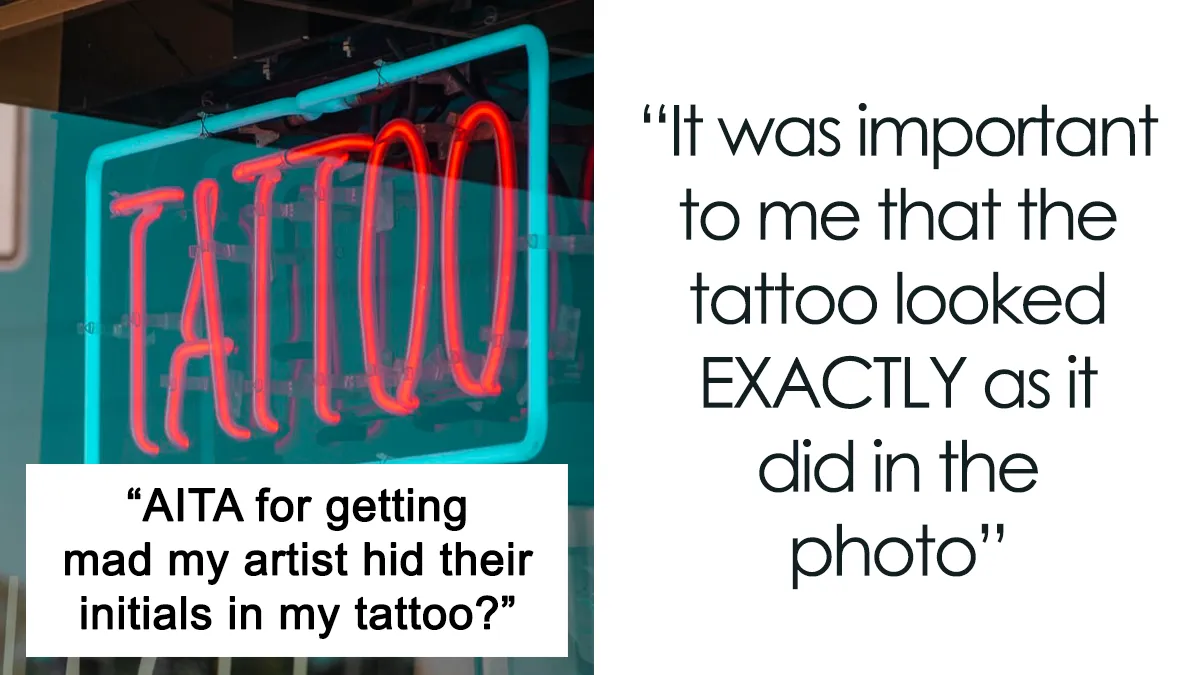 This Person Got A Tattoo In Honor Of Their Family, Tattoo Artist Hid Their Initials In It