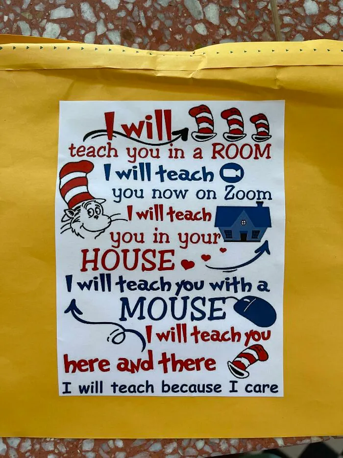 We Are In Lockdown In Australia. My Daughter Got Some Mail From Her Teacher