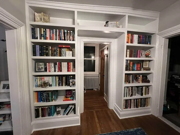 I Built A Built-In Bookcase In Our Crooked Home