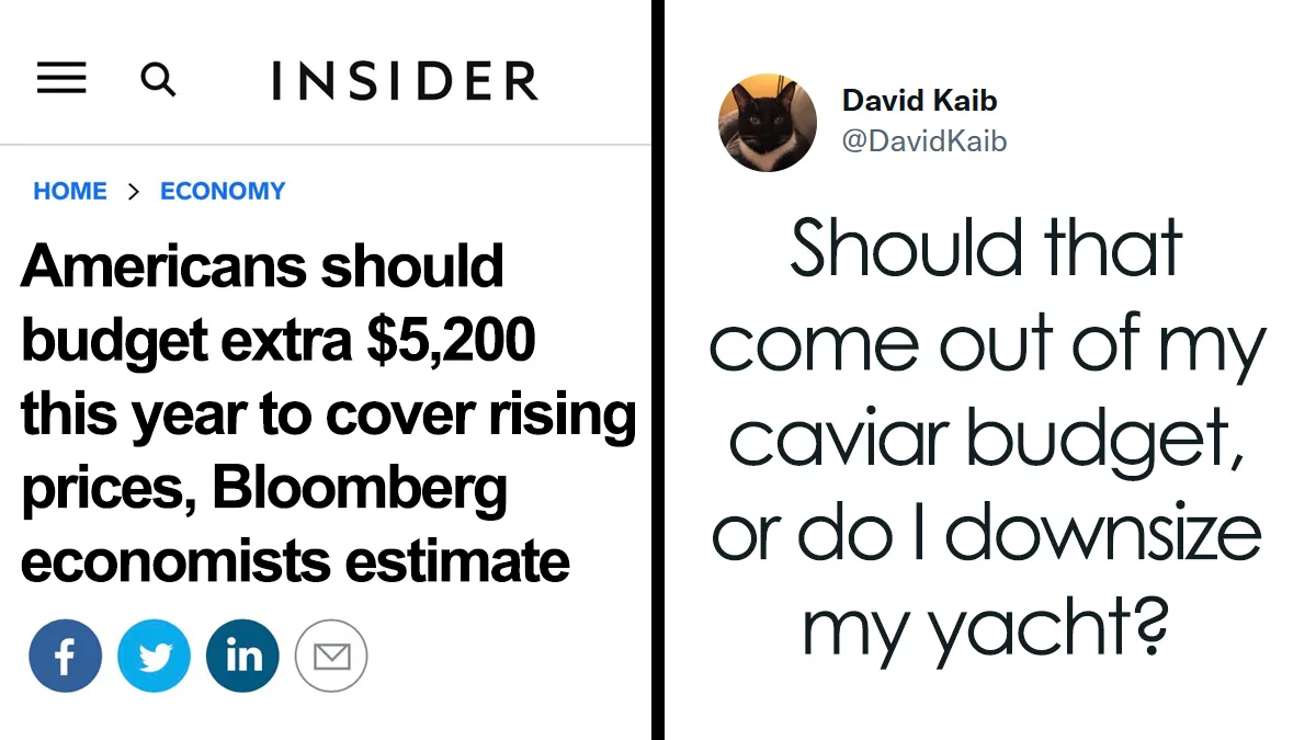 "Easy Peasy": Economists Recommend You Should Start Making An Extra $5200 Due To Rising Costs, Here Are The Best Reactions From The Internet