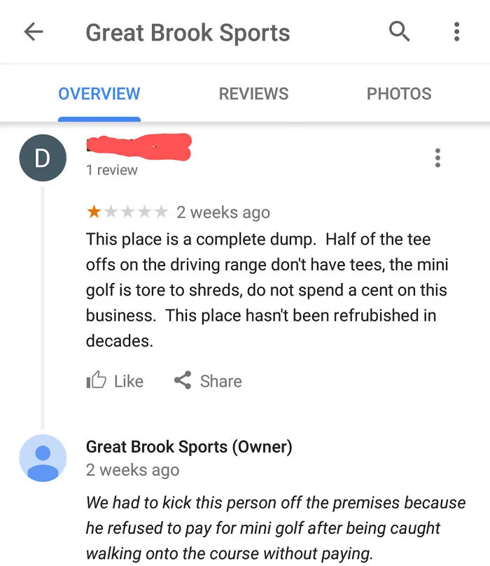 35 Of The Funniest Business Comebacks To Negative Fake Reviews