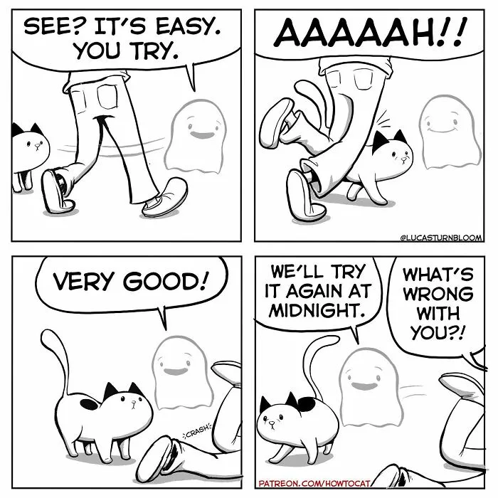 Daily Struggles And Life With A Cat: 30 Funny Comics By “How To Cat” (New Pics)