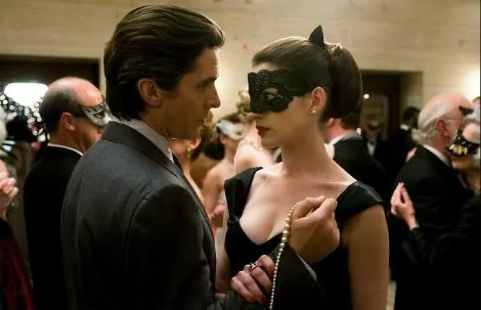 In The Dark Knight Rises (2012), Bruce Did Not Wear A Mask During The Masked Ball Scene. This Is Because He Considers Batman As His True Identity And "Bruce Wayne" As His Disguise In Public. When Selina Asked Him "Who Are You Pretending To Be? " He Replied "Bruce Wayne, Eccentric Billionaire"