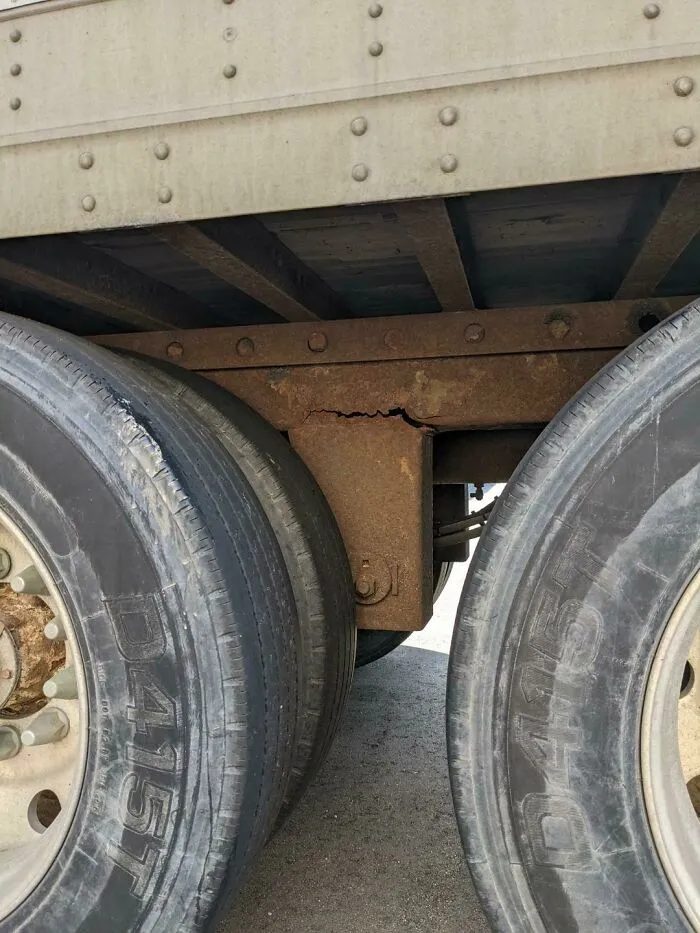 Was Loading The Trailer With Tires When I Noticed This... Inspection Date Was 3/22/22