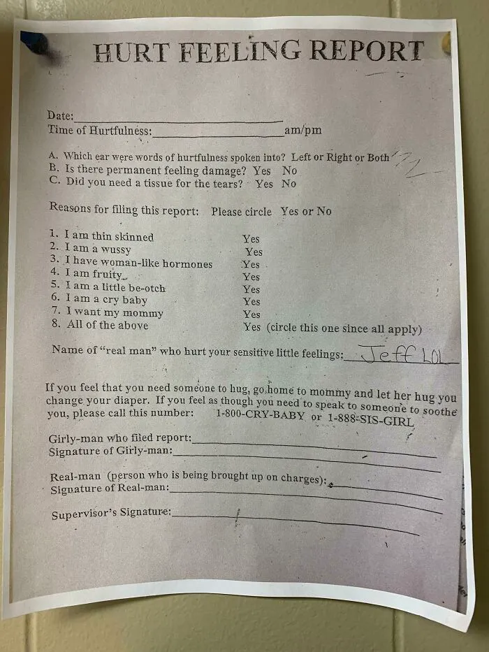 This Is Posted By The Time-Clock. Thought You Guys/Gals Would Enjoy This!