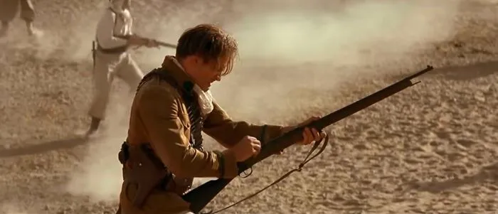 In The Mummy (1999), Brendan Fraser’s Character Is Shown Loading Individual Rounds Into His Rifle, In Spite Of Its 8 Round Capacity. This Is Consistent With French Military Training, As The Lebel 1886 Was Equipped With A Magazine Cutoff; So That Soldiers Could Hold Rounds "In Reserve"