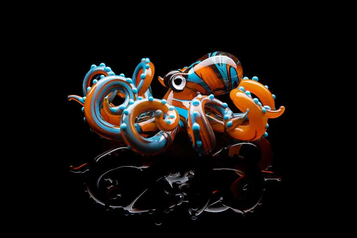 I'm An Ukrainian Artist That Creates Handmade Blown Glass Octopi And Spiders