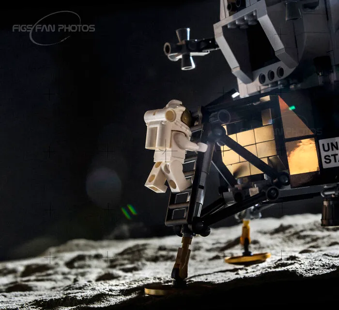 Aldrin Is  Coming Out From The Lunar Modul