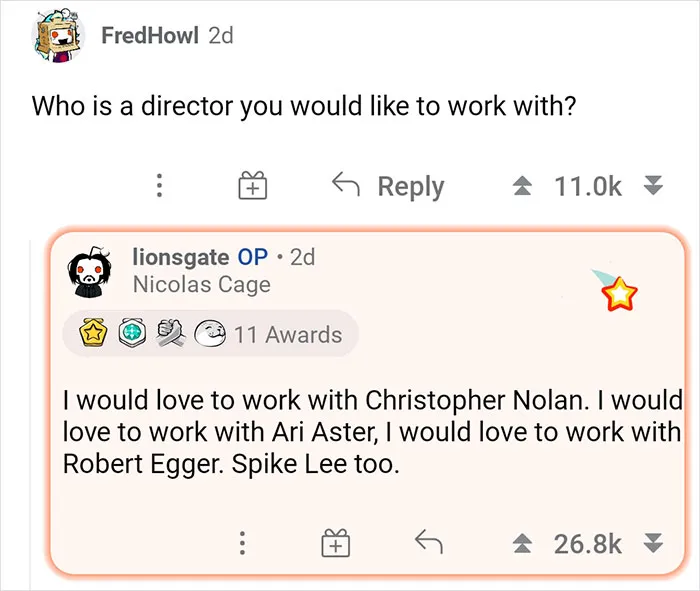 The Internet Absolutely Loved Nicolas Cage's 'Ask Me Anything' Session, Here Are 30 Of The Best Questions And Answers