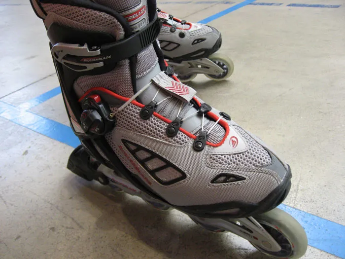 Athletic Wear With Some Rollerblades On