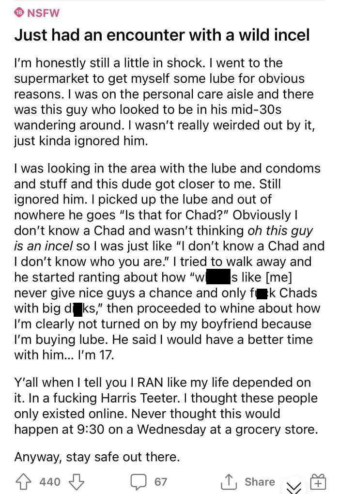 Incels Online Are Cringe. In Person? Even Worse