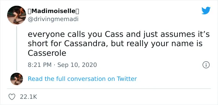 Don't Cassume Someone's Name Meme