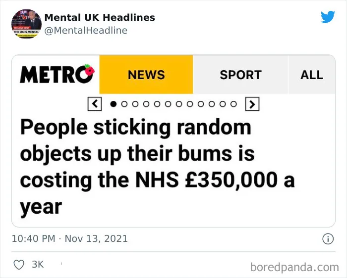 50 ‘Mental UK Headlines’ That Are 100% British