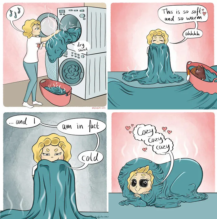 Norwegian Artist Creates Fun And Relatable Comics Featuring A Girl Trying To Find Her Way In Adult Life (30 New Pics)
