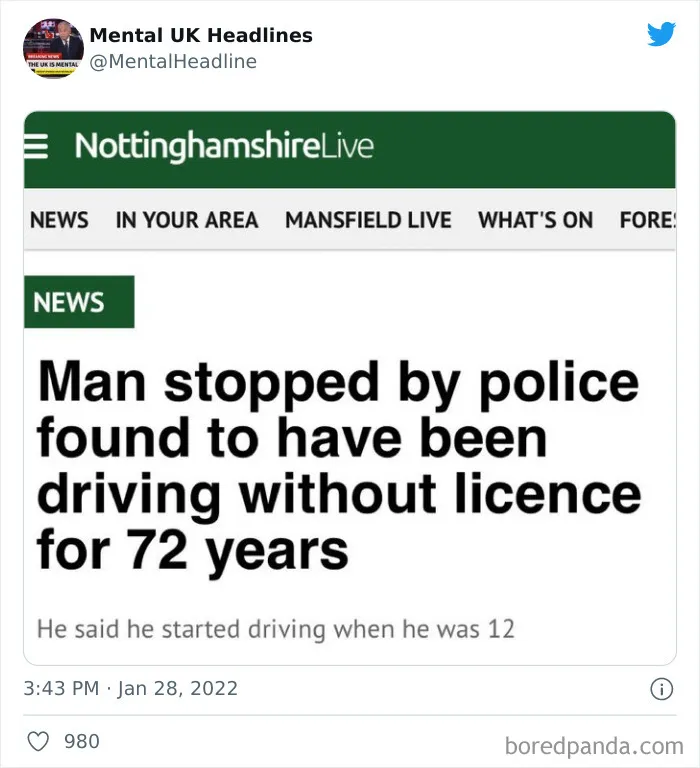 50 ‘Mental UK Headlines’ That Are 100% British