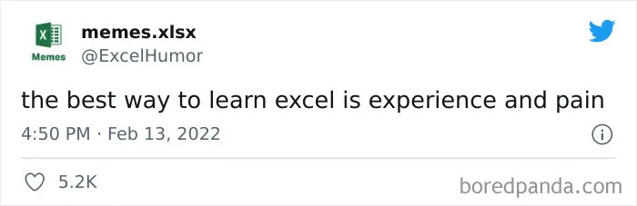 The "Excel Humor" Instagram Page Shares 35 Humorous And Relatable Posts