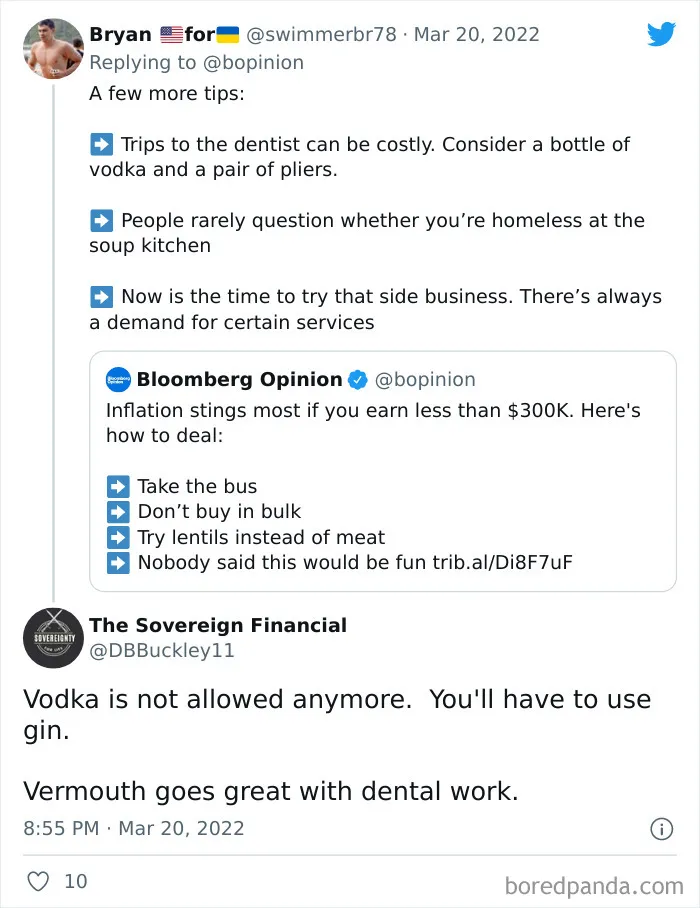 30 Of The Best Reactions From The Internet On Bloomberg's 'Surviving Inflation' Tips