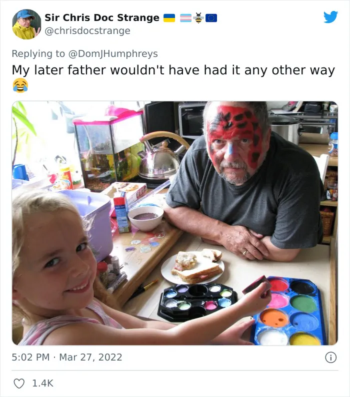 Dads Share 30 Times Their Daughters Used Them For Makeup Experiments And It’s Hilariously Wholesome