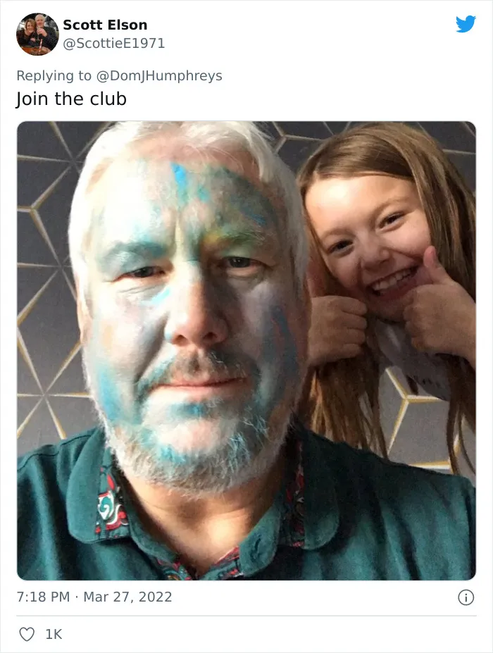 Dads Share 30 Times Their Daughters Used Them For Makeup Experiments And It’s Hilariously Wholesome