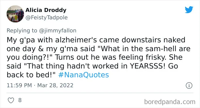 30 Responses To Jimmy Fallon Asking People To Share The Funniest And Weirdest Things Their Grandma Said