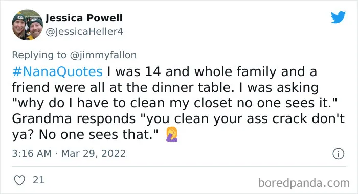 30 Responses To Jimmy Fallon Asking People To Share The Funniest And Weirdest Things Their Grandma Said