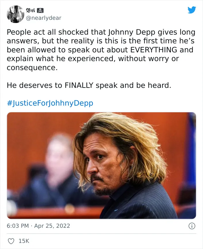 As Johnny Depp Completes His Testimony, Here Are 35 Reactions People Had To The Trial So Far
